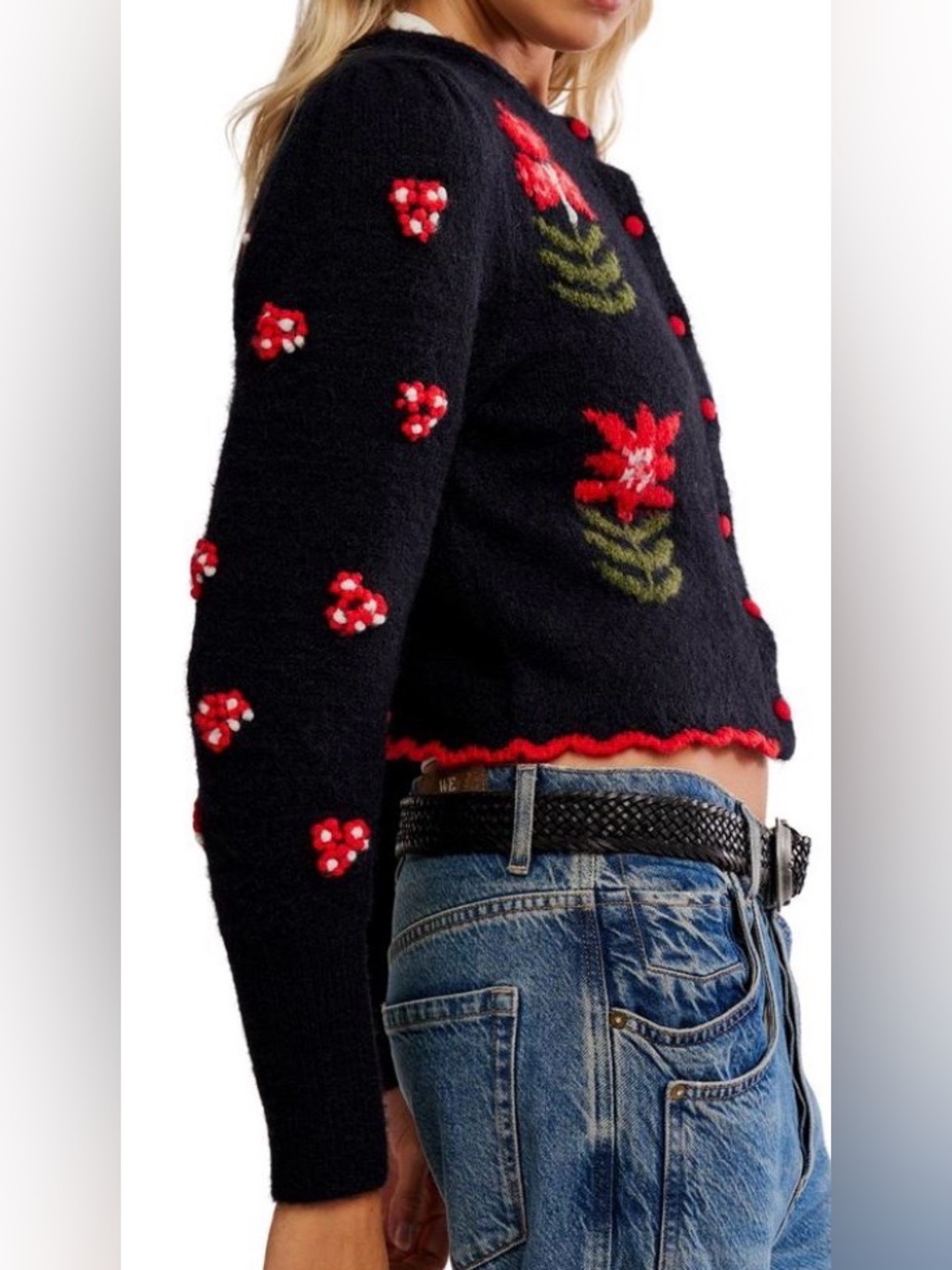 Free People Nonna Crew neck Cardi - Picture 2 of 12